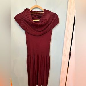 Victorias Secret Maroon Sleeveless Sweater Dress